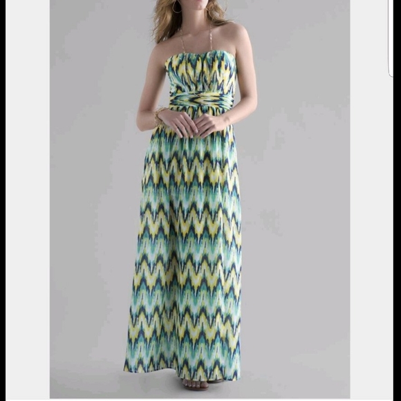 Francesca Chevron Maxi Dress - Picture 3 of 4